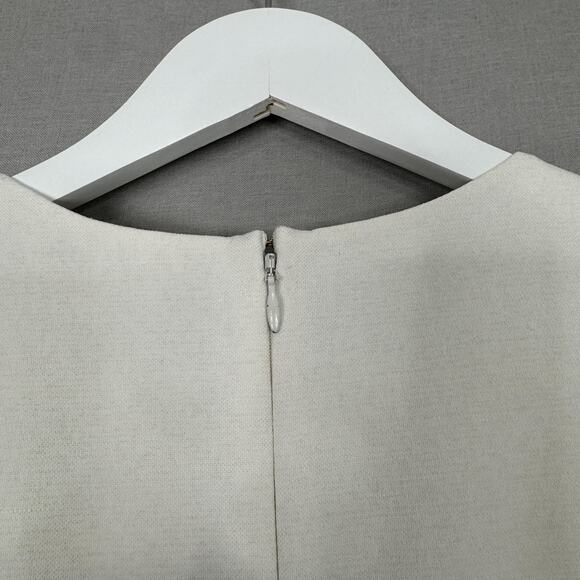 Diane Von Furstenberg DVF Colorblock Sheath Dress Womens 4 Gray Modest Career - Picture 6 of 15